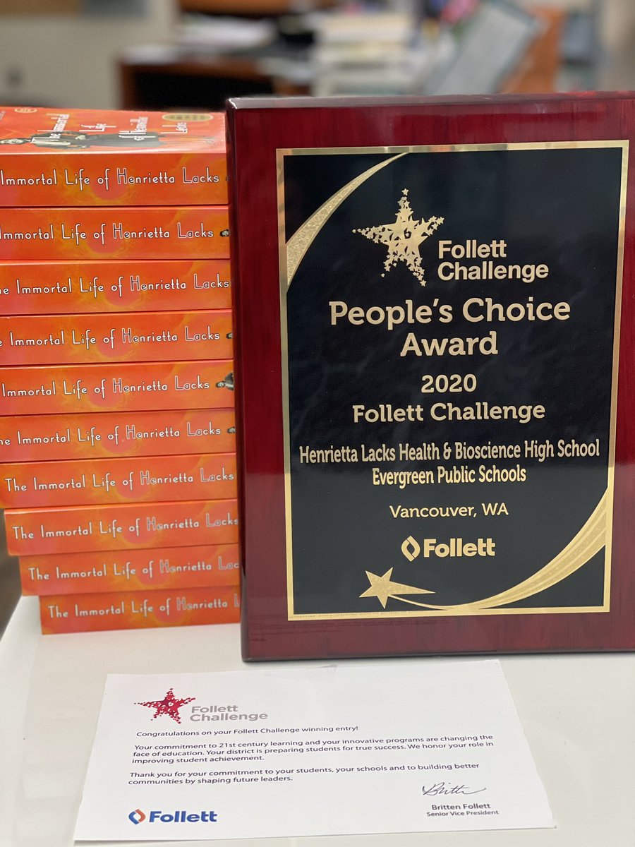KatieNedved's tweet photo. Movin’ up in library land! We got our first plaque 🙌 Thank you @FollettLearning and @HeLaHigh Pharmacy students. The Sunscreen Project has been a highlight of my career 🤗https://t.co/0PvHQwiyWs @EpsLibraries https://t.co/8CrwKmQuDj