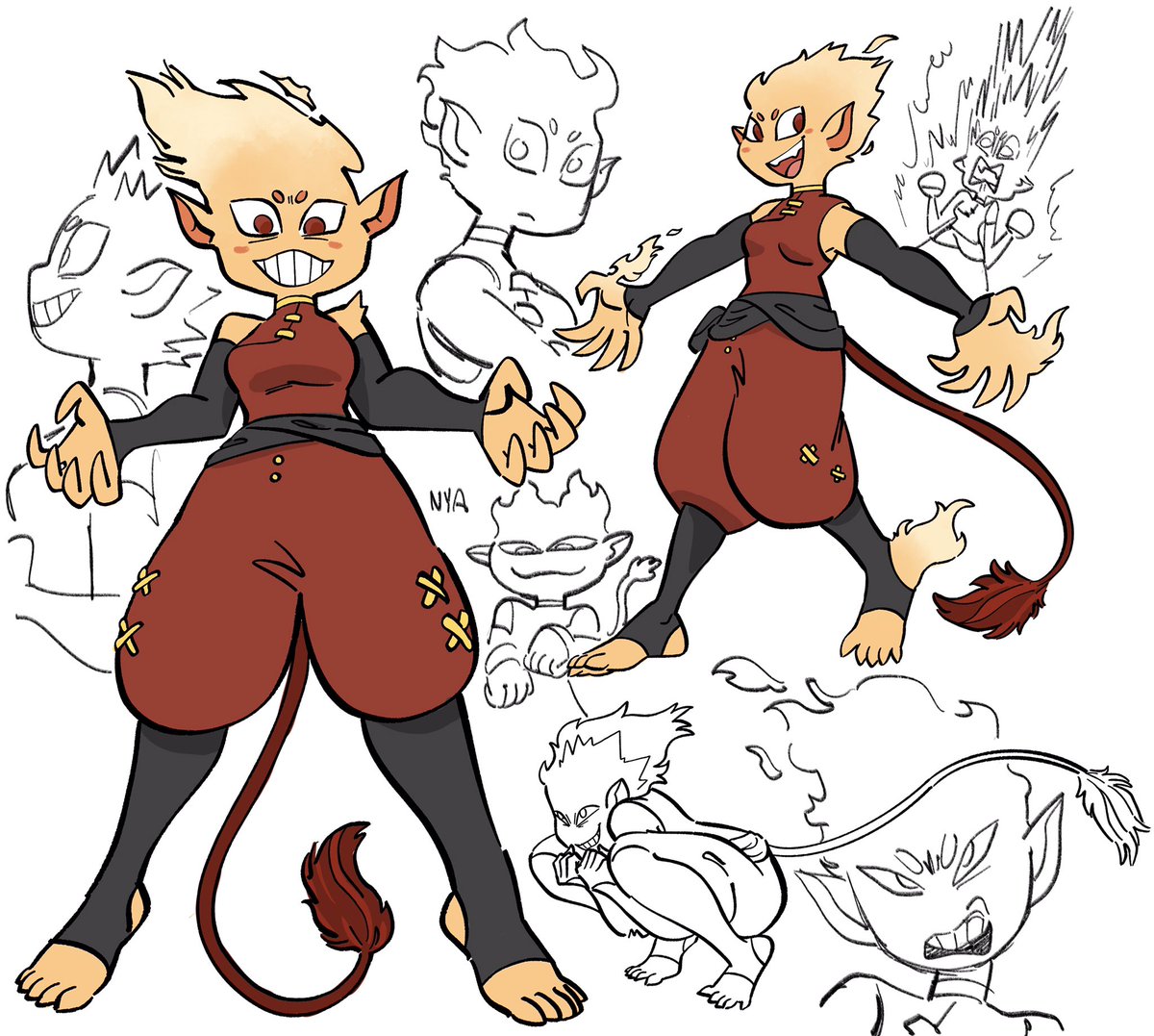 Drawings of Ran!! Shes an adoptable i got from @BillSpooks 
I see a design with stirrups and i must draw. 
