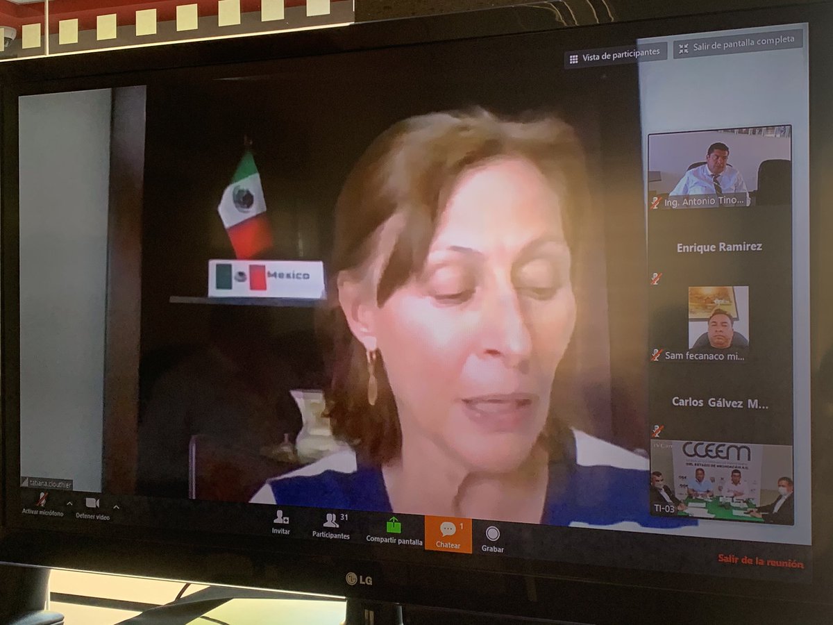 TonoTinoco's tweet photo. En un primer acercamiento con la Secretaria de Economía @tatclouthier , con los empresarios Michoacanos miembros del #CCEEM, en la #CMIC, estamos convencidos que para una reactivación económica inmediata, el sector de la construcción puede detonar de forma expedita la economía https://t.co/7ZefsRE3Yo