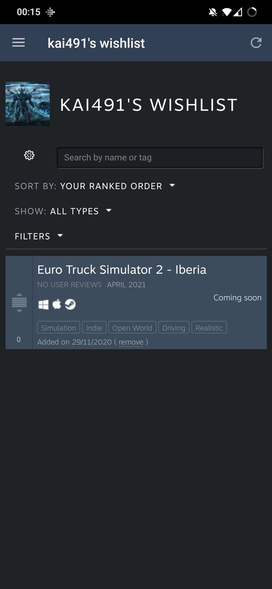 kai734's tweet photo. This is the only thing in my wishlist for now, been looking forward to this DLC! #ReadyForIberia @SCSsoftware https://t.co/Zt6TadVx5Y