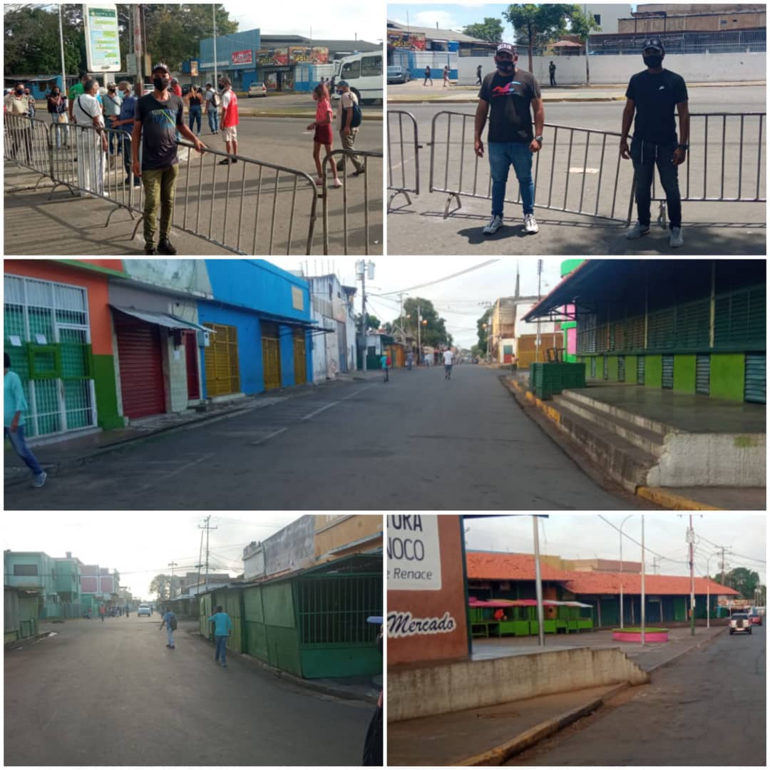 MRIDCH2's tweet photo. #26Marz2021, #MRIDCH Edo.Bolívar,en habituales recorridos por el mercado Periférico,constatando que se cumpla la parada comercial convocada por la alcaldía, restringiendo el paso peatonal al mercado.Directrices emanadas de nuestro presidente @NicolasMaduro y  @GobJustoNoguera. https://t.co/PYMXrZbzmx