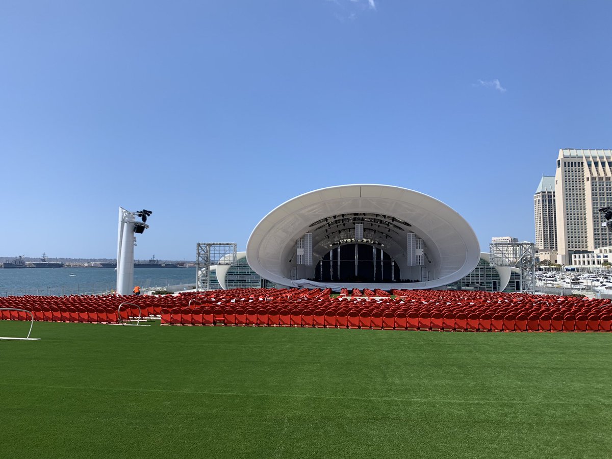 BessWakeman's tweet photo. Was lucky to get a sneak peak of the newest gem to grace San Diego’s (and CA!) shoreline today. TY @sdpartnership Can hardly wait for The Shell to open this summer. With the view the performers have, makes me wish I kept up with my childhood piano lessons! #sandiegosymph https://t.co/qK5zuNOWUm