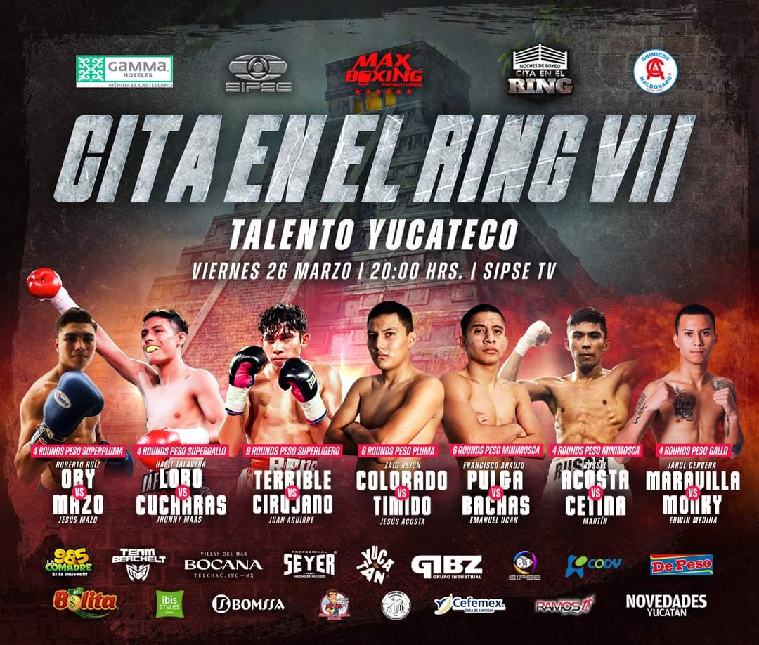 felix_osama's tweet photo. Hoy a las 8PM no se pierdan la Cita en el Ring VII 🥊 a través de @SIPSETV @SIPSETVMerida y @lacomadremerida
Sigue las emociones de las Noches de Boxeo en la voz de @eddiebaeza @AMNovelo y @ecamarena1
@MAXBOXING1 @SipseDeportes
#MaxBoxing https://t.co/a2nNaA42WY