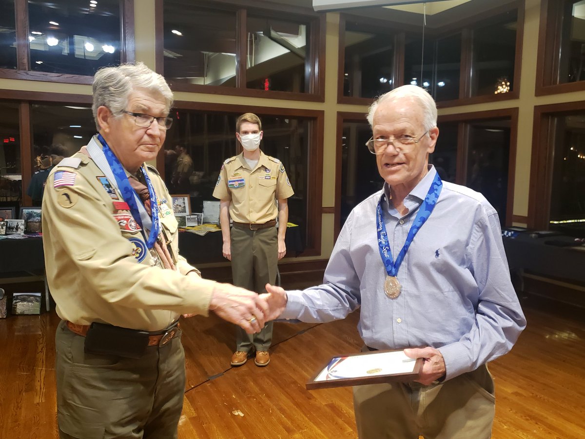 UGASREL's tweet photo. Congratulations to #UGASREL's Dr. I. Lehr Brisbin on receiving the BSA Outstanding Eagle Scout  Award from the Georgia-Carolina Council for his work as an ecologist and BSA youth programs. #CommitTo science and community service. https://t.co/3H2jfFU77S