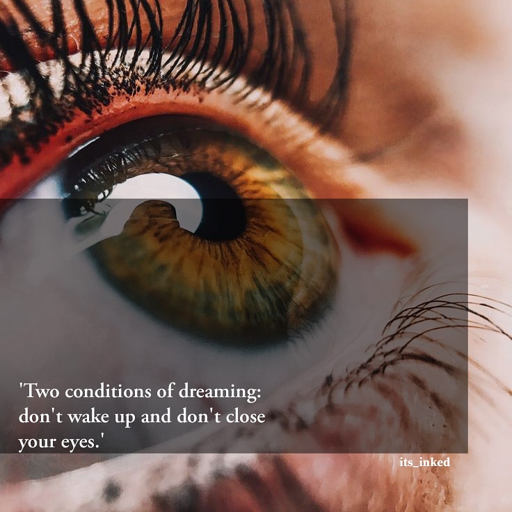 Ananya_021's tweet photo. 'Two conditions of dreaming: don't wake up and don't close your eyes.'
#dreams #quotes #writer #WritingCommunity #poetrycommunity #poetry https://t.co/Oaad3UBYdg