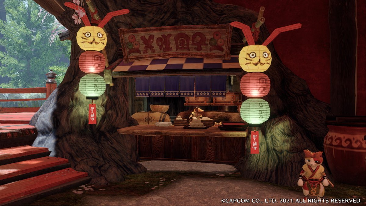 JaysonNana's tweet photo. I like these paper lanterns #MHRise #MonsterHunter #NintendoSwitch https://t.co/s6WUMgh4zK