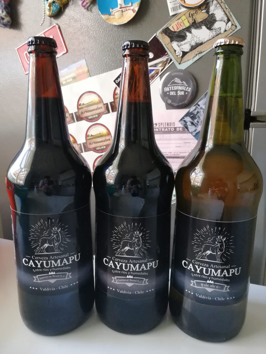 CCayumapu's tweet photo. Américan Stout 9.5° 
Oatmeal Stout 6.0°
Palé Ale 6.0° 
#Valdiviacl #valdivia  #Santiago #SantiagodeChile #temuco #Valparaíso #viñadelmar #osorno #instabeers https://t.co/KaGea9UyQV