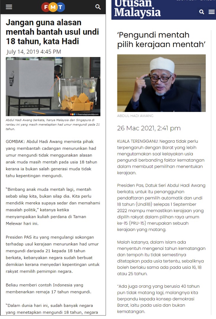 تويتر Nik Nazmi على تويتر Kata Pas 16 Tahun Dah Matang Untuk Kahwin Sara Hidup Sendiri Keluarga 13 Tahun Atau Akil Baligh Dah Boleh Jadi Ahli Parti Tapi Sekarang Tok