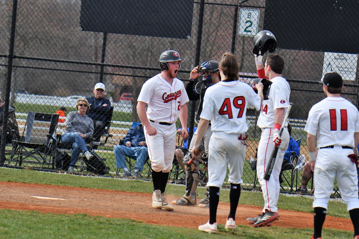 UCC_Baseball's tweet photo. Keegan Corbett's swing and celebrating the home run. https://t.co/MBcJhbWDGR