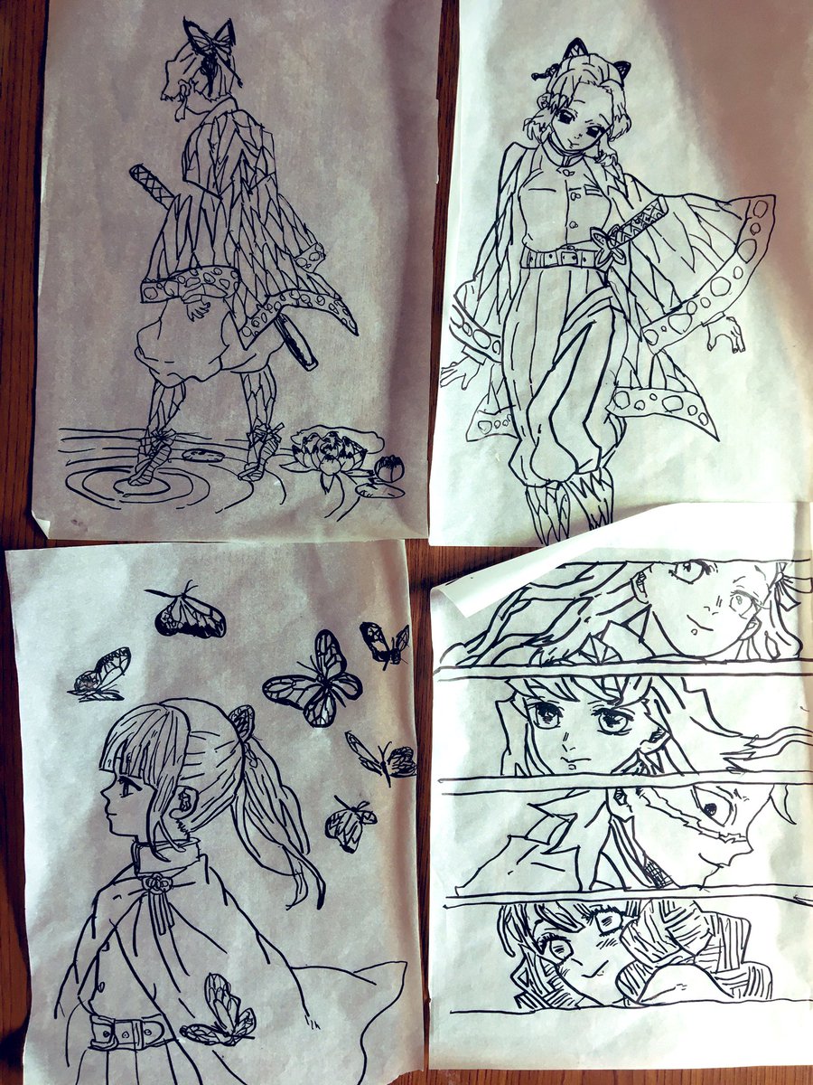 娘様がトレペを使ってガチの模写してた。 