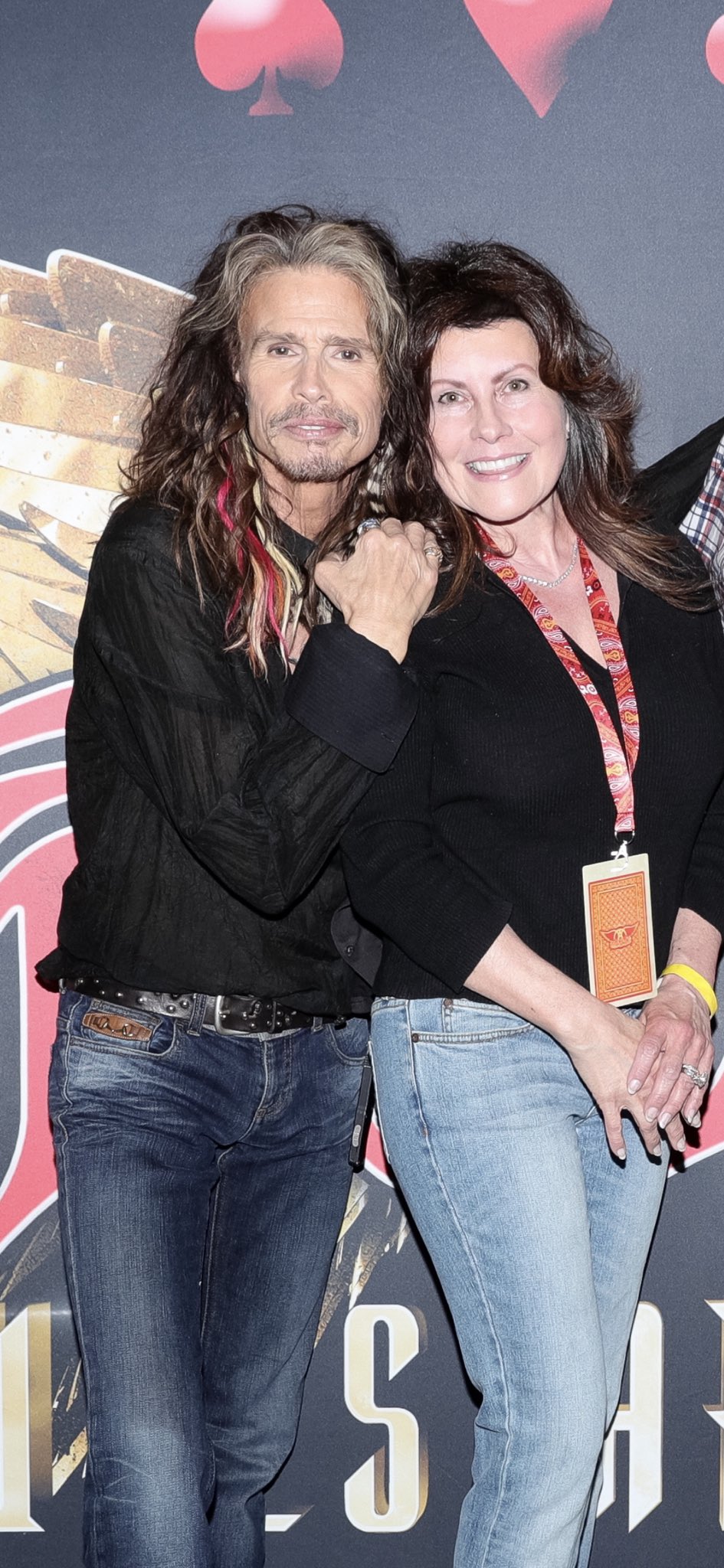Happy birthday  to Steven Tyler from Laura and Bruce  