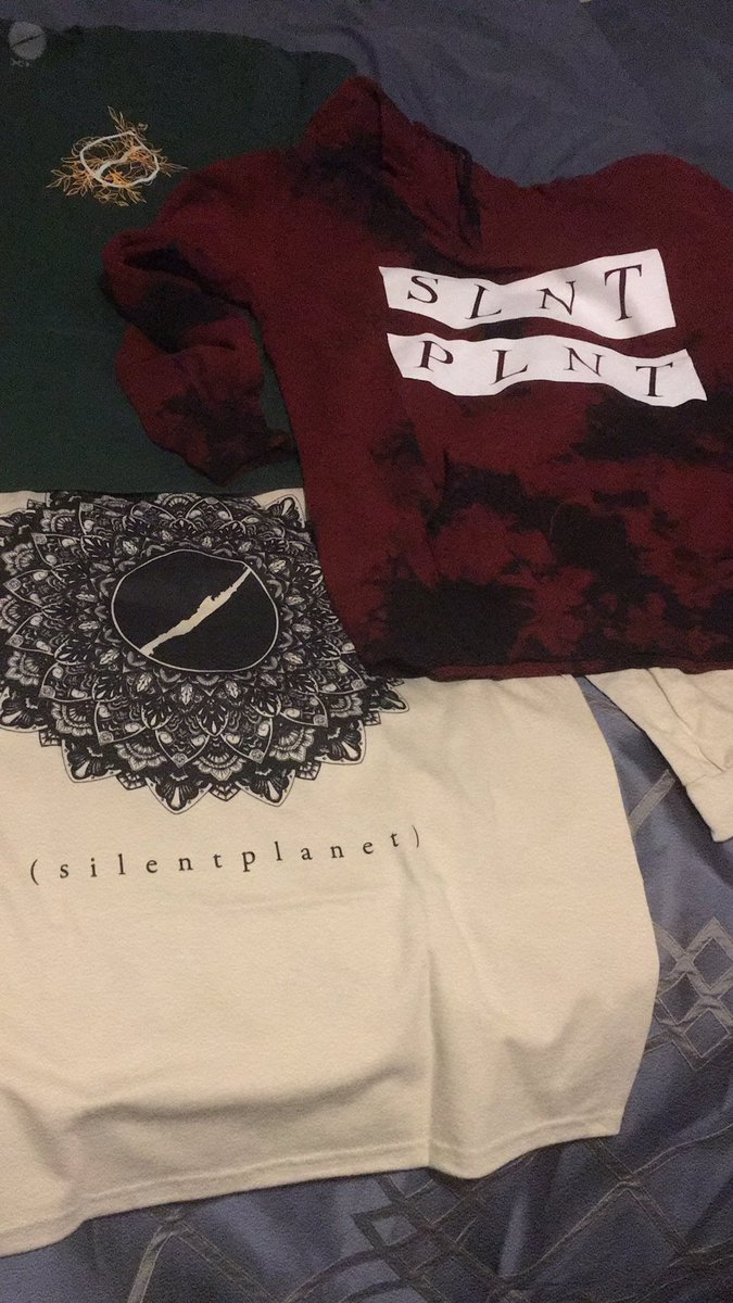 thenumber1fish's tweet photo. All my Silent Planet merch finally came today ❤️❤️ https://t.co/iCxTt6ZHNh