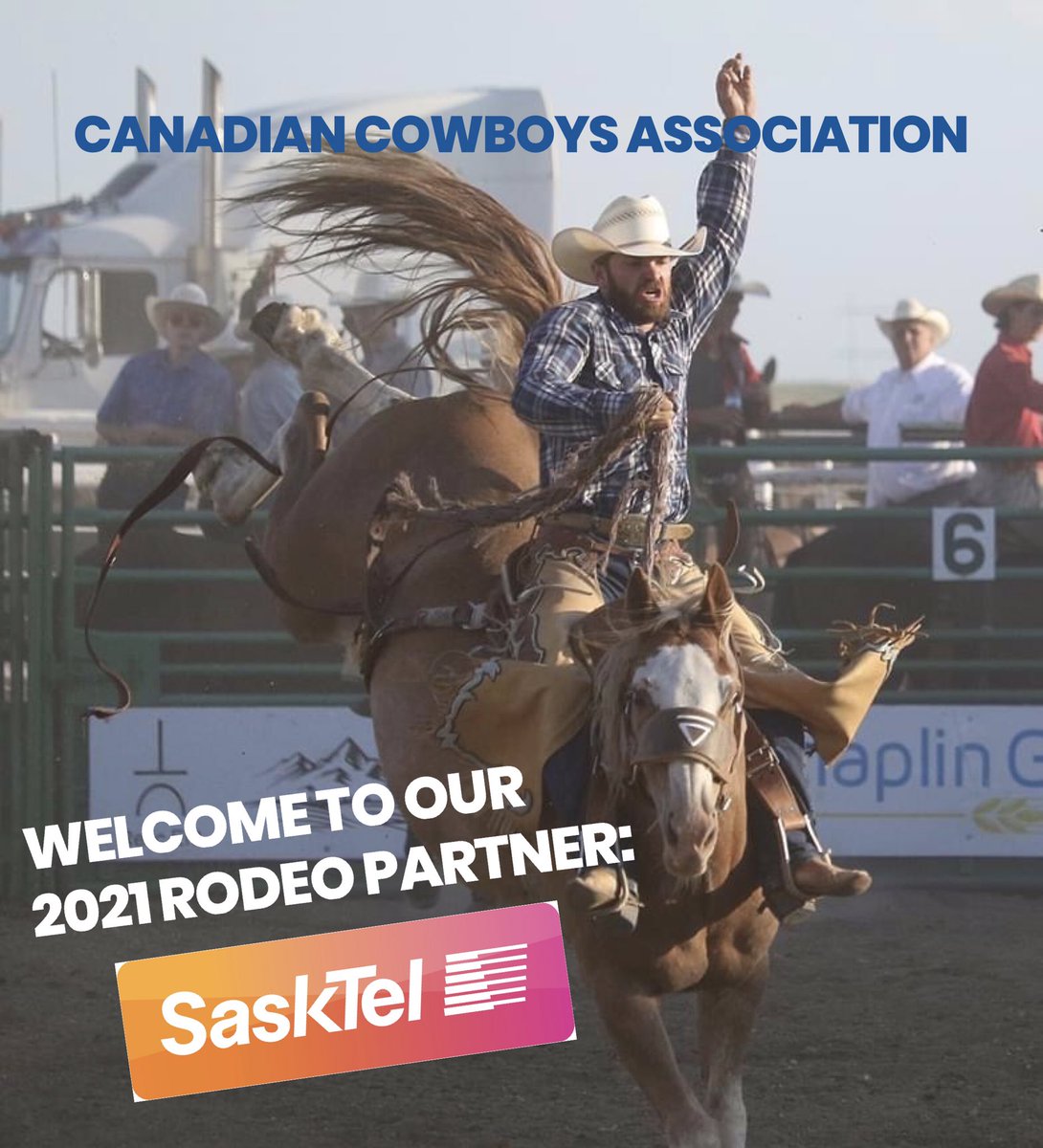 bells_lenora's tweet photo. 📣🌟Thank you to our valuable Sponsors - SaskTel continues to saddle-up! Interested in joining the ride? Check out our website @  Canadian Cowboys Association. Partners are always welcome!
Photo-Teresa Bellows #rodro #ccarodro @CCA_Rodeo @SaskTel https://t.co/nh3FsCtYND