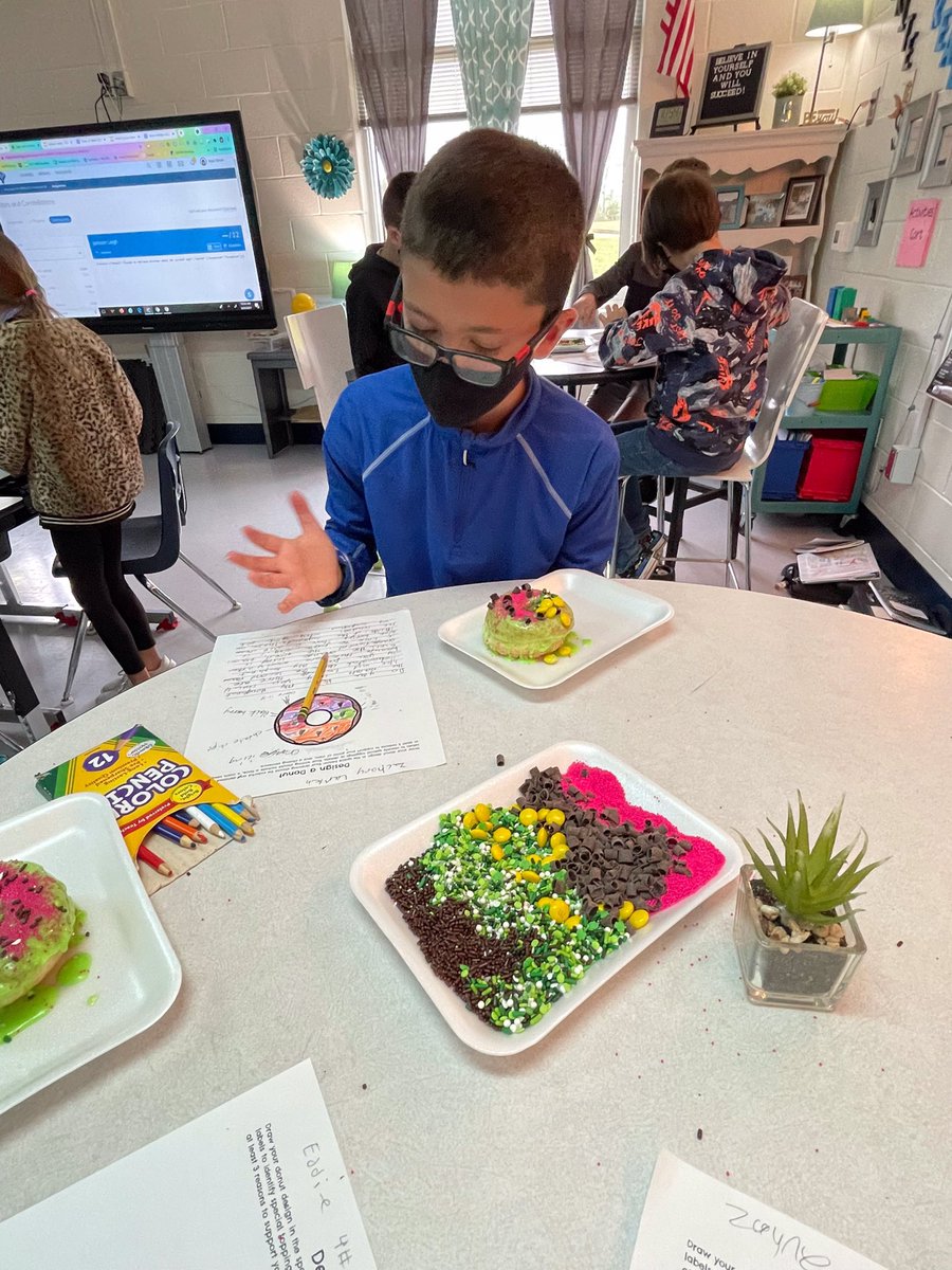 PeeplesFCBOE's tweet photo. Shout out to @herodoughnuts #Atlanta for your generosity! Because of you, our 4th graders had the opportunity to experience how writing is relevant in the real world and how creativity is valued outside of the classroom walls. Thank you ❤️ #fayettecreates https://t.co/bWAEzmt5Y0