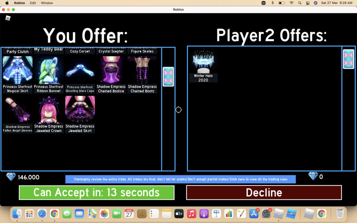 iron3oh's tweet photo. My offer for #winter20. Both of us accepted btw!
:: W/F/L?
#royalehighhalo #royalehighhalos #royalehighoffer #royalehighhalotrade #royalehighhalostrade #royalehighhalotrades #royalehighoffers #royalehightrade #royalehightrades #royalehightrading #royalehightradings #royalehigh https://t.co/d7k6Xdn5Zb