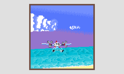 DrPixel8's tweet photo. #Seaplane for today's @Pixel_Dailies 

#Pixelart #Pixel_Dailies https://t.co/qxE1X2fVkj