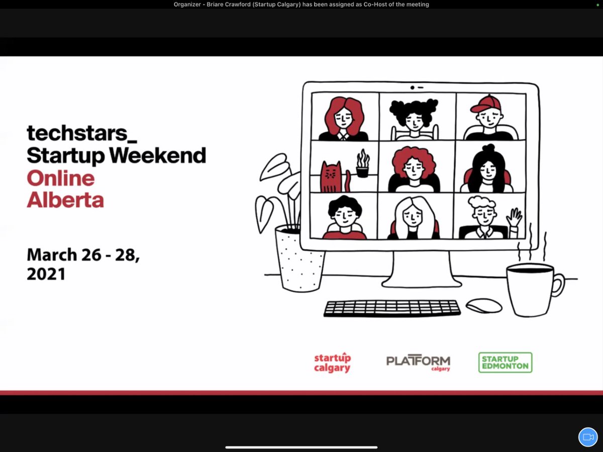 ComsCooper's tweet photo. Looking forward to this weekend's startup conference hosted by @PlatformCalgary, @startupcalgary, and @StartupEdmonton! Just finished opening remarks by @DevaniAlkarim &amp; @TynanAllan. Insightful. 

Initial pitches starting now!

#SWAlberta https://t.co/wvaBi6OirM