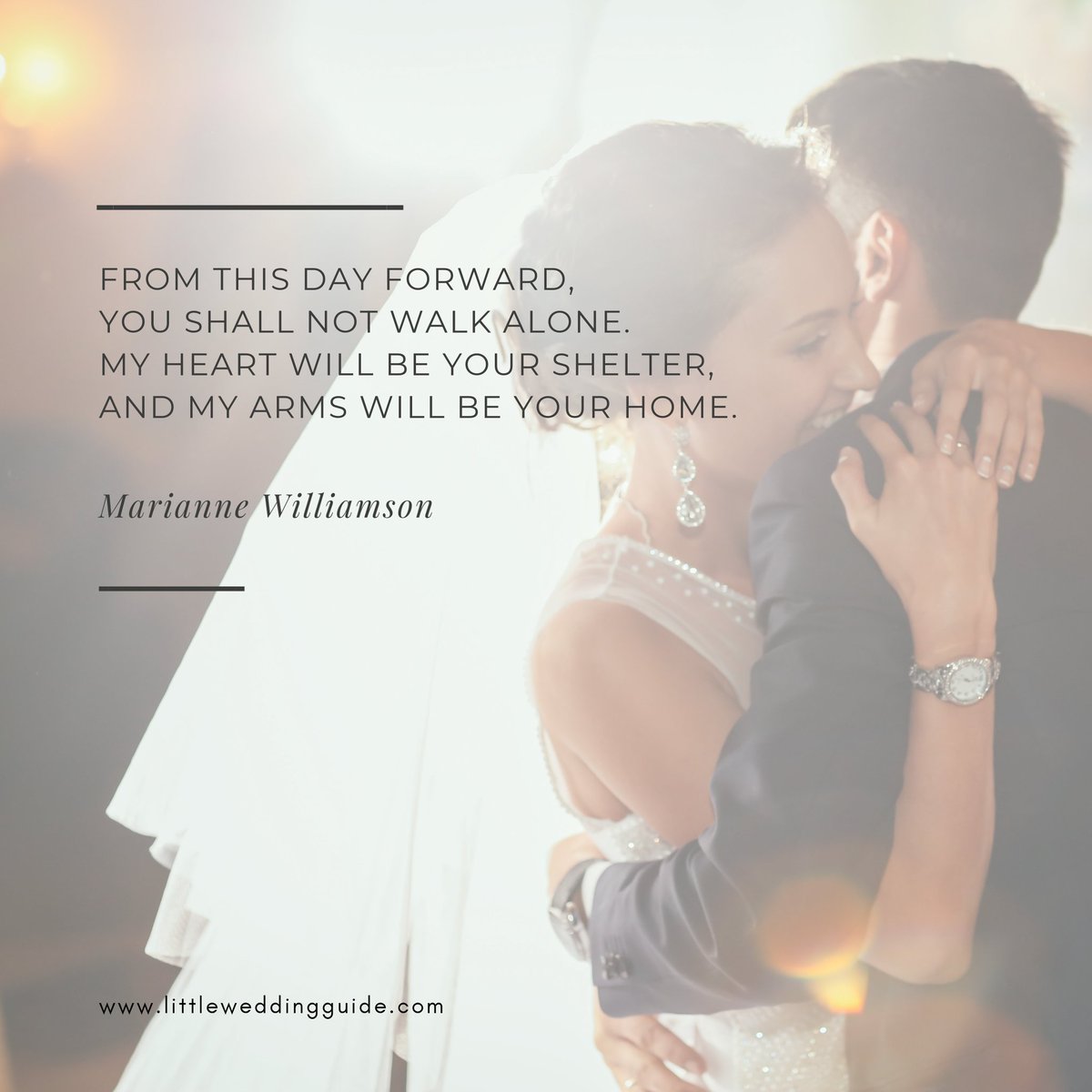 From Marianne Williamson's “Illuminata”. 💜 littleweddingguide.com/the-ceremony/a… #weddingquotes #lovequotes #littleweddingguide