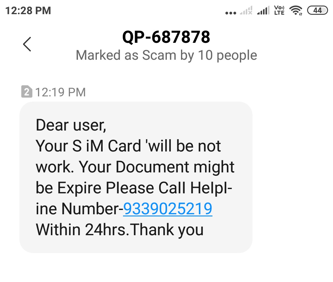 IMATruSecIndian's tweet photo. @Cyberdost Please look into Scam messages like these and take strict action. As you can see, these people are also mentioning the mobile numbers to be contacted. I wonder how they manage to get these numbers. Screenshot attached. @rsprasad @PMOIndia https://t.co/Fg1jf3oMUu