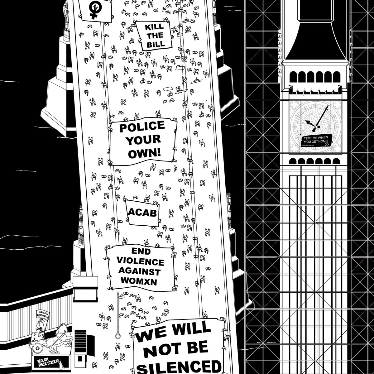 eceytm's tweet photo. #SarahEverard #notallmenbutallwomen #SheWasJustWalkingHome #VIGIL #London #femicide #ReclaimTheNight @thedailybeast https://t.co/zE0VyGJWHd