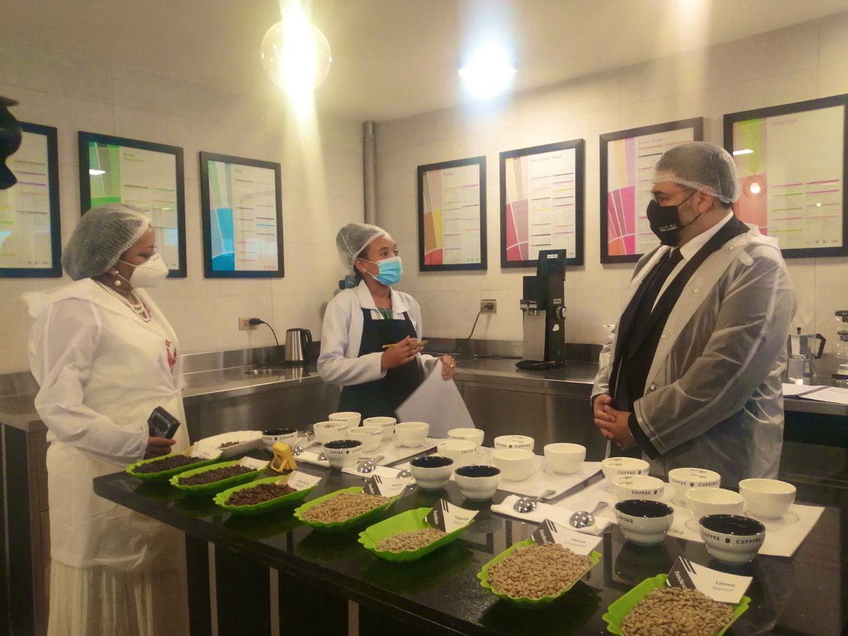 Thank you <a href="/Tebamolla/">Teba Molla</a> and Mr. Omar Khan of @dubaichamber for visiting us. Looking forward to to having <a href="/HaderoCoffee/">Hadero Coffee Company</a> product line across #UAE soon.  #ReIntroducingCoffee