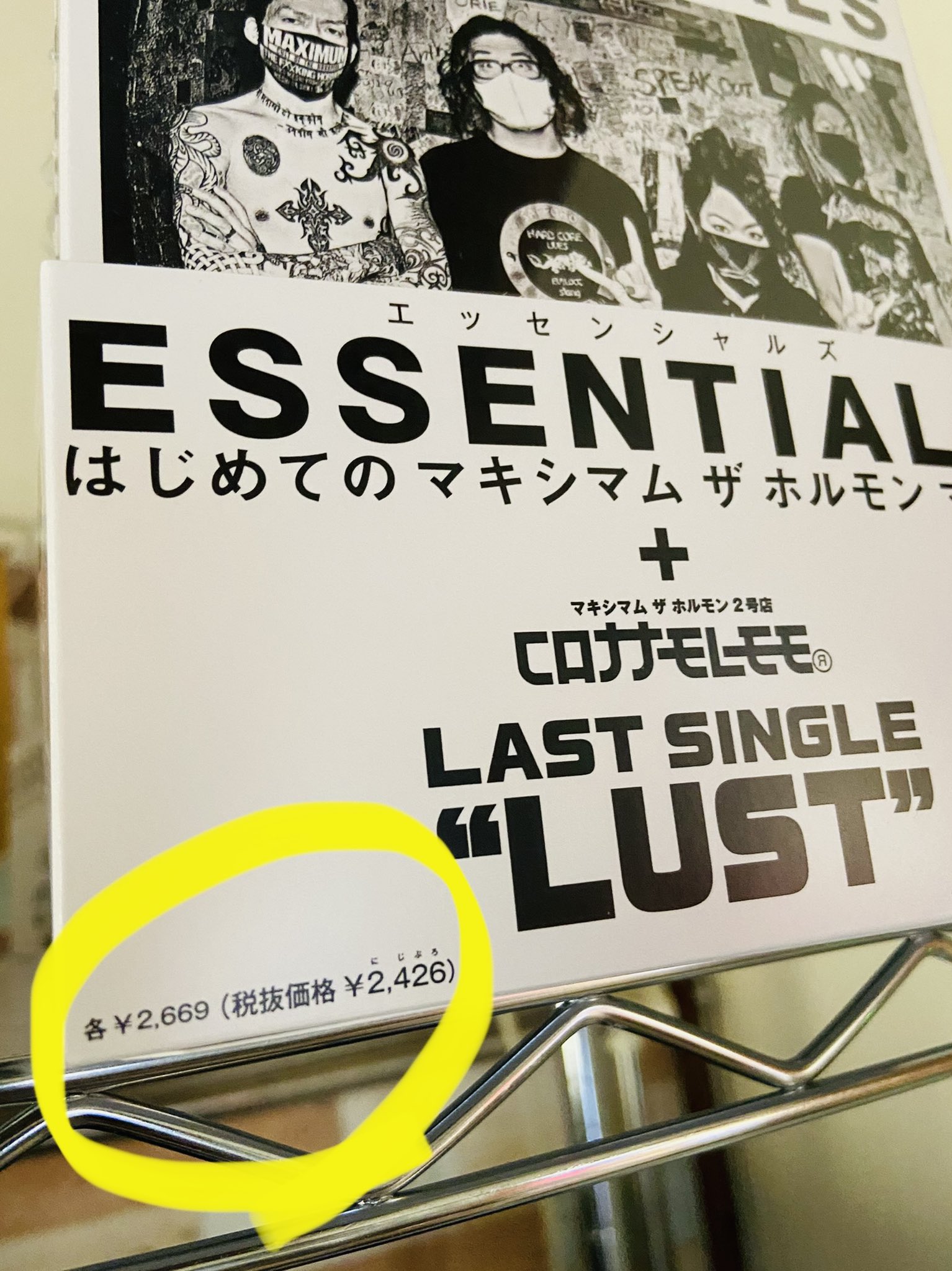 マキシマムザホルモン FES 参戦 STYLE マスク ESSENTIAL マキシマムザホルモン [ESSENTIALS LIVE/FES参戦スタイル］付属