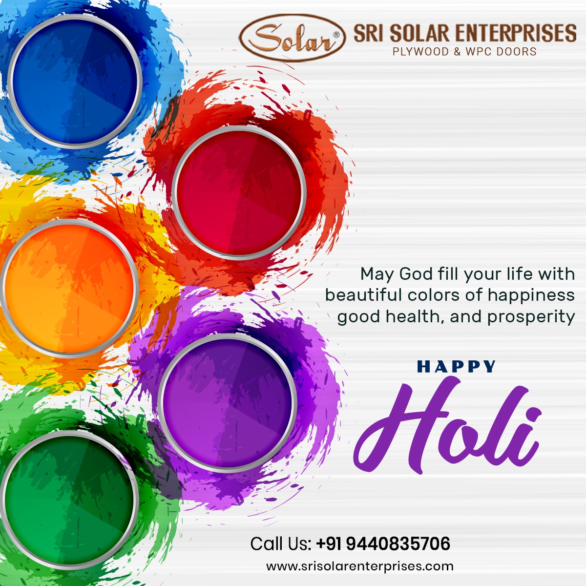 Srisolarvja's tweet photo. May God🛕 fill your life with beautiful #colors 🌈 of happiness, good health, and prosperity😊

#HappyHoli  #HappyHoli2021 #coloursplash #playholisafe https://t.co/brMvBiid86