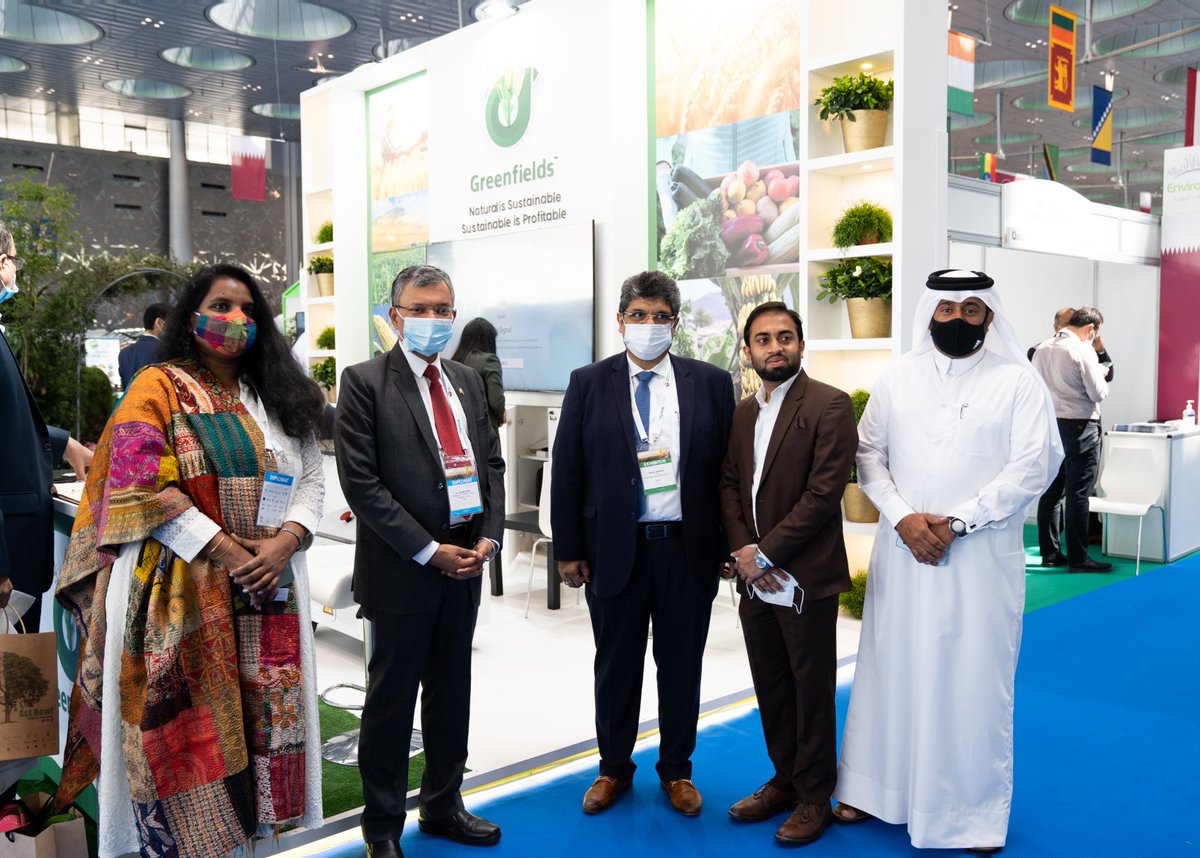 GreenfieldsMEA's tweet photo. Mr. Sandeep Jayaswal CEO, Greenfields Sustainables is seen with H.E. Dr. Deepak Mittal exchanging notes over pathbreaking biotech solutions of Greenfields Sustainables and a new cutting edge Artificial Intelligence based technology of Wiesmann Ati - https://t.co/kvX8HWRBFO https://t.co/xDY0mBWJQ0