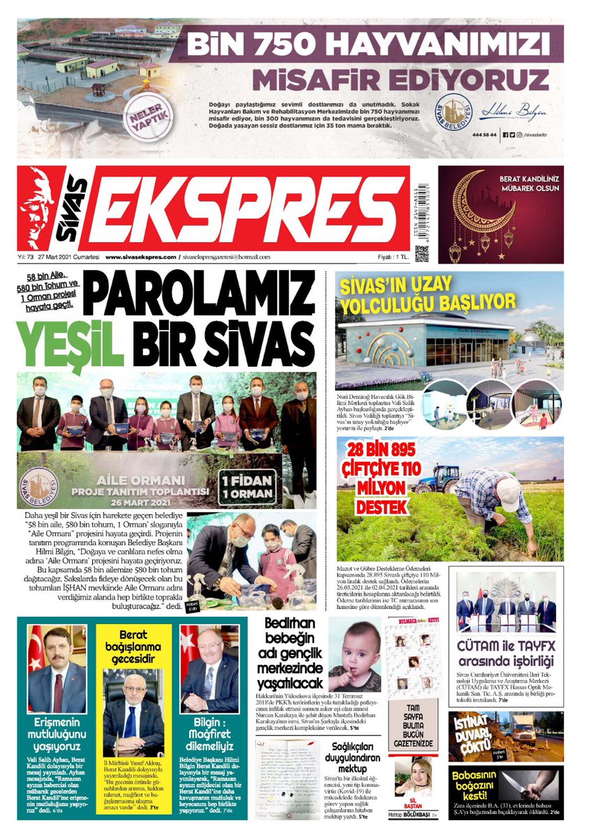 Sivas Ekspres Gazetesi (@ekspressivas) on Twitter photo 