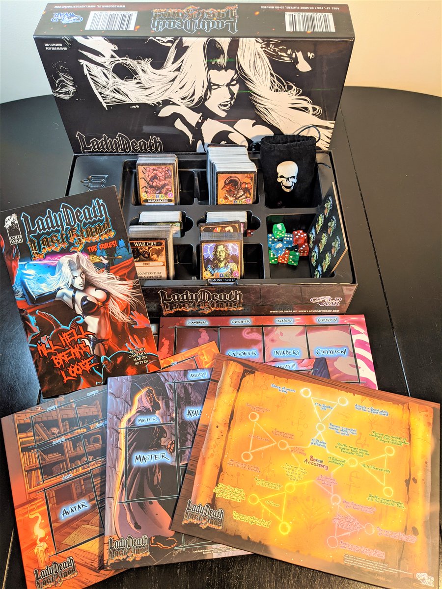 PlayLadyDeath's tweet photo. We hope you all have a great weekend!
Nothing beats (safely) meeting up for a game night when your crew has some downtime. And soon enough, you'll have a new go-to thanks to #LadyDeathLastStand.
Check out the final proofs if you haven't already!
#LadyDeath #SWORN https://t.co/6oY7jkwkeX