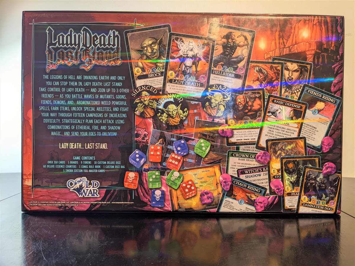 PlayLadyDeath's tweet photo. We hope you all have a great weekend!
Nothing beats (safely) meeting up for a game night when your crew has some downtime. And soon enough, you'll have a new go-to thanks to #LadyDeathLastStand.
Check out the final proofs if you haven't already!
#LadyDeath #SWORN https://t.co/6oY7jkwkeX