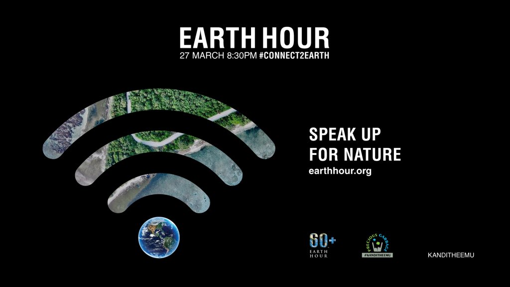 We will be live on twitter tonight at 08:45
<a href="/earthhour/">Earth Hour Official</a> <a href="/EarthHourMV/">Earth Hour Maldives</a>