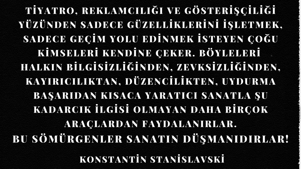 #27MartDünyaTiyatroGünü kutlu olsun. Saygılarımızla...