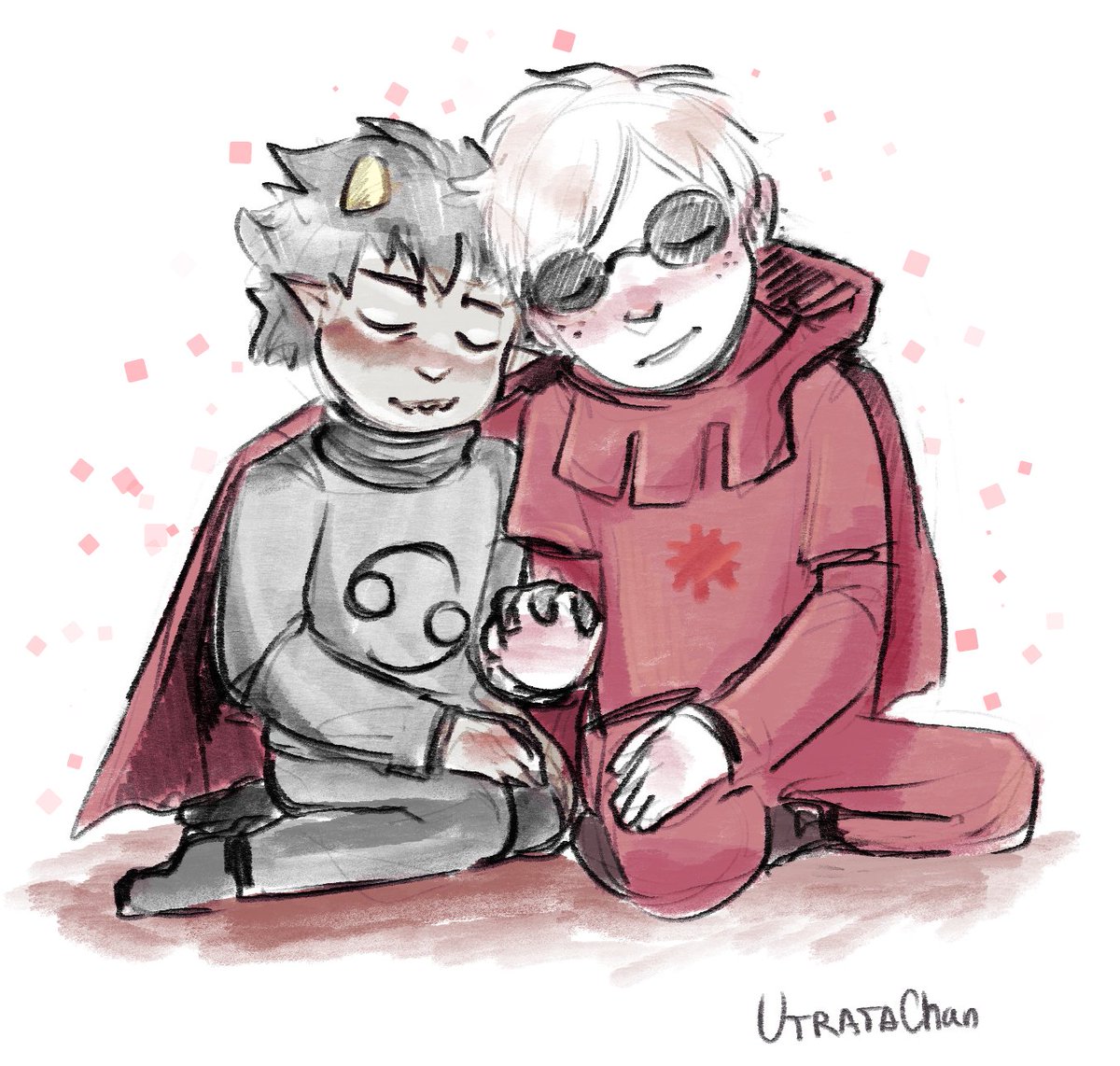 UtrataChan's tweet photo. Art imbued with love for them~

🌊#davestrider #davekat #karkatvantas #homestuck🌊 https://t.co/dxsM8wamrd