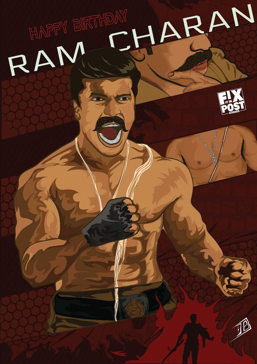 Fix It In Post Studios (@fiipstudios) on Twitter photo Happy birthday <a href="/AlwaysRamCharan/">Ram Charan</a> from Fix It In Post Studios. <a href="/sivacherry9/">SivaCherry</a>
.
Design by @DharunBalaji24 Happy birthday <a href="/AlwaysRamCharan/">Ram Charan</a> from Fix It In Post Studios. <a href="/sivacherry9/">SivaCherry</a>
.
Design by @DharunBalaji24