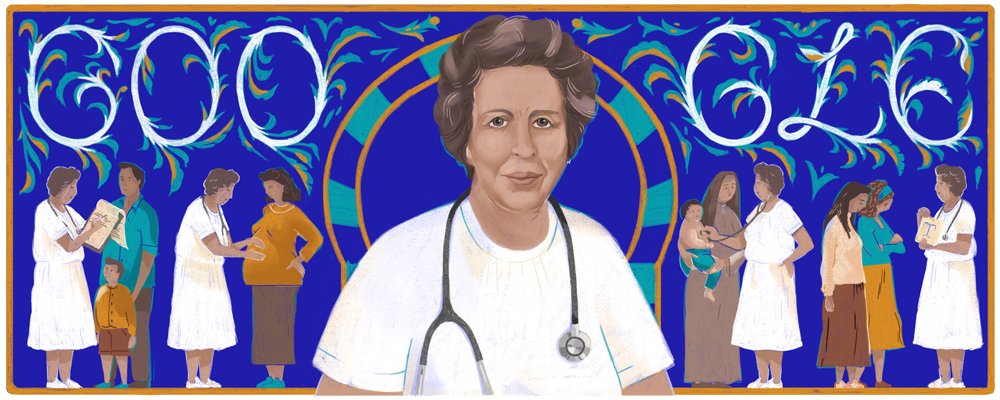 Tunisian physician, magazine editor, &amp; social activist Tawhida Ben Cheikh is widely credited as the 1st female physician in Tunisia 🇹🇳

#OnThisDay in 2020, Ben Cheikh also became the 1st female doctor in the world featured on a banknote!

#GoogleDoodle → goo.gle/3bSkNlh