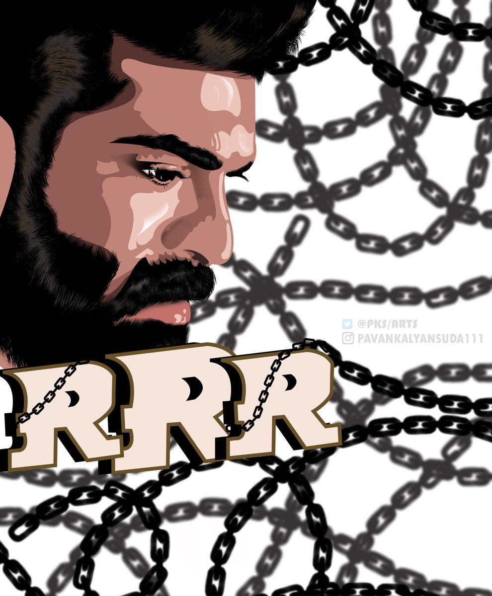 arts_pks's tweet photo. Design by @arts_pks 
#illustration #RRRMovie #RRRFestivalOnOct13th #RRR #RamCharan #RamCharanBdayFestBegins #RAMCHARANBdayMonth #RamCharanBirthday #RAMCHARANBdayEventOnMar26 #RamCharanTeja #RCBdaySplMotionPoster #RRROnlineCampaign #vectorart #CharanBabu #birthdaywishes #Trending https://t.co/z3cflwE1kn