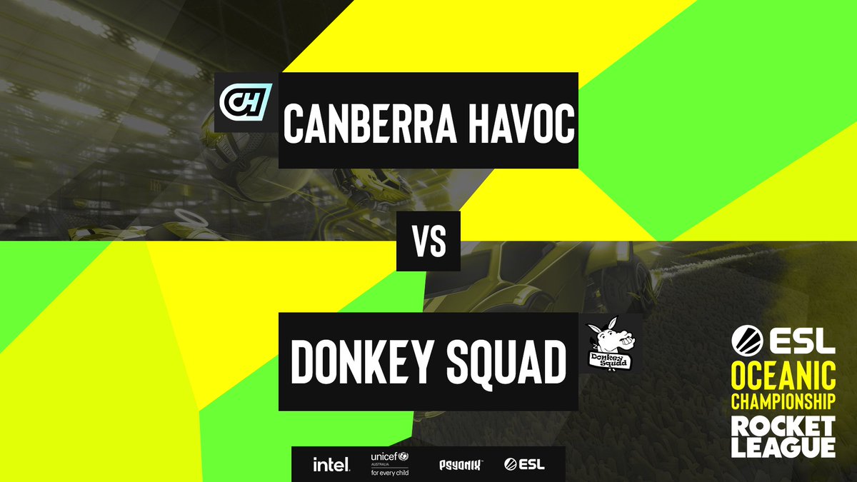ESL Rocket League (@eslrocketleague) on Twitter photo Heading up next match in Round 2 of the Lower Bracket, we have <a href="/CanberraHavoc/">Canberra Havoc</a> vs #DonkeySquad!
📺 twitch.tv/ESL_Australia Heading up next match in Round 2 of the Lower Bracket, we have <a href="/CanberraHavoc/">Canberra Havoc</a> vs #DonkeySquad!
📺 twitch.tv/ESL_Australia