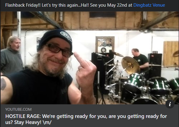 Flashback Friday!! Let's try this again...Ha!! See you May 22nd at Dingbatz Venue
#metal #Friday #oldschoolheavymetal #heavymetalband #heavymetal #thrashmetalband #metalhead #bangyourhead #headbanger #metalmusic #newandold  #ontherampage