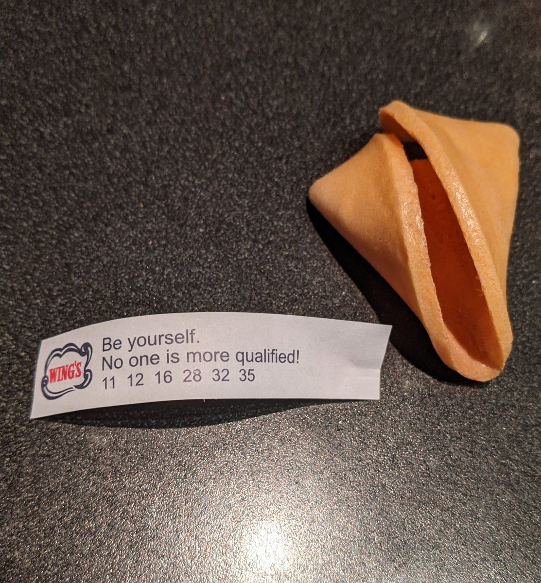 mcobby13's tweet photo. Interesting fortune cookie, especially given the conversations this week. https://t.co/BPVoKfkqEG