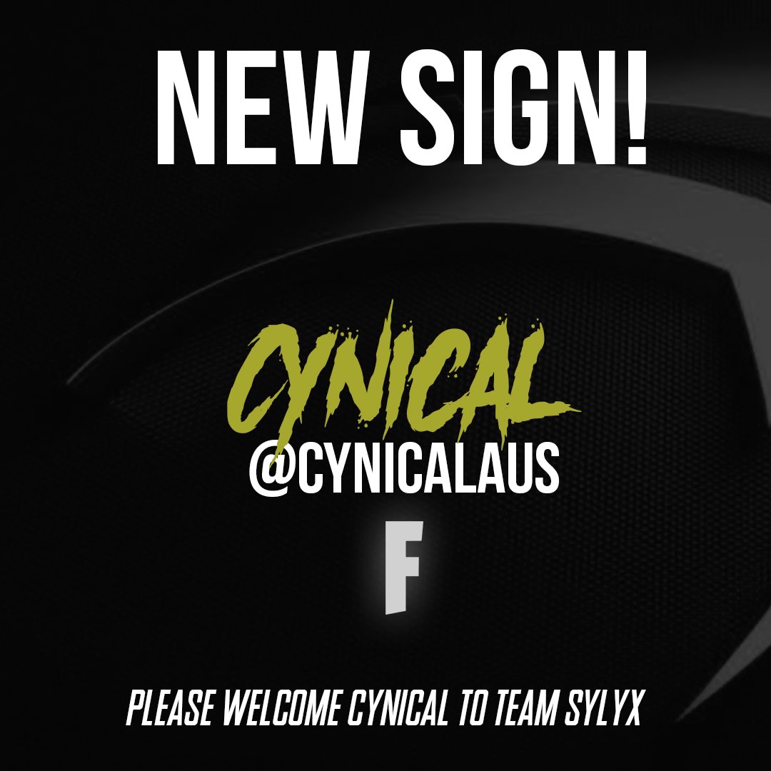 SylyxEsports's tweet image. We are excited to announce that we will be entering the Fortnite scene as we pick up our first oceanic  competitive fortnite player @CynicalAUS welcome to the family! 
#syxontop