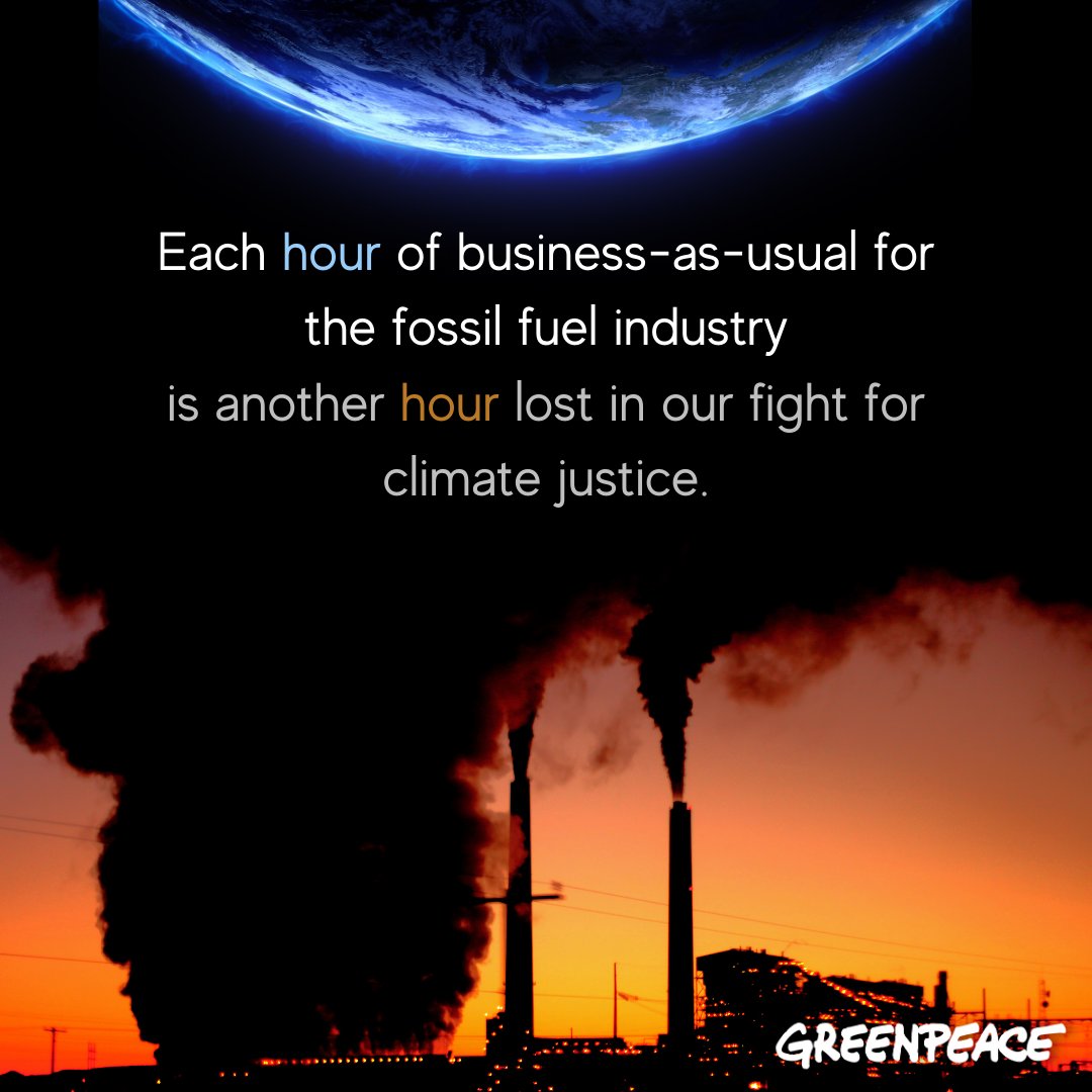 WHAT’S AN HOUR WORTH? 🕐

Today, it can be a reminder for us to demand accountability from big fossil fuel companies, for the thousands of lives lost and destroyed by climate disasters every year. ✊🌏