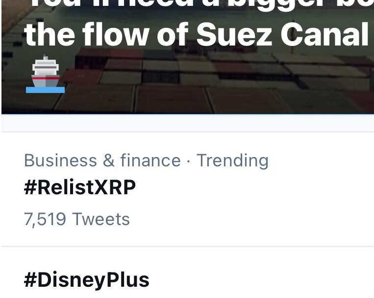 🚨WE ARE TRENDING!!🚨

Let’s keep it up! They have to be hearing us already😂💪🏻 #RelistXRP