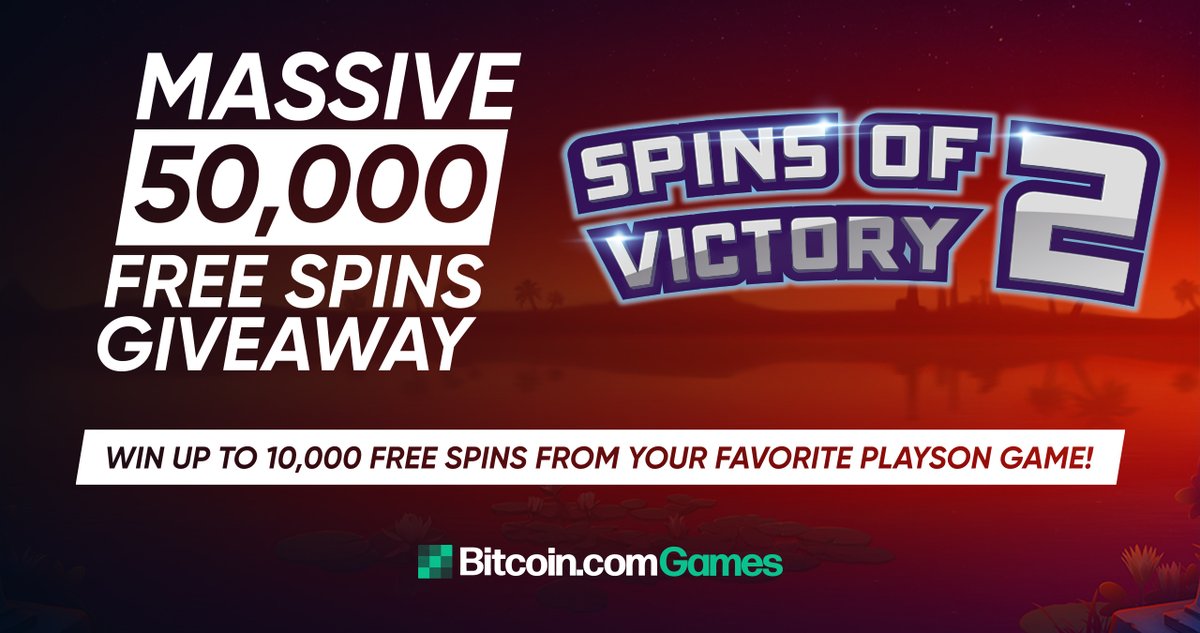 BitcoincomGames's tweet photo. ✨💫🌠Spins of Victory 2🌠💫✨

Back by popular demand is this insanely fun tournament where you can win from a pool of 50,000 Free Spins!

Play 40 selected games and win up to 10,000 Free Spins on a game of your choice!

Play now👉https://t.co/OUgRWhNz2z

#Bitcoin #Casino $BTC https://t.co/y8tOlCDKXs