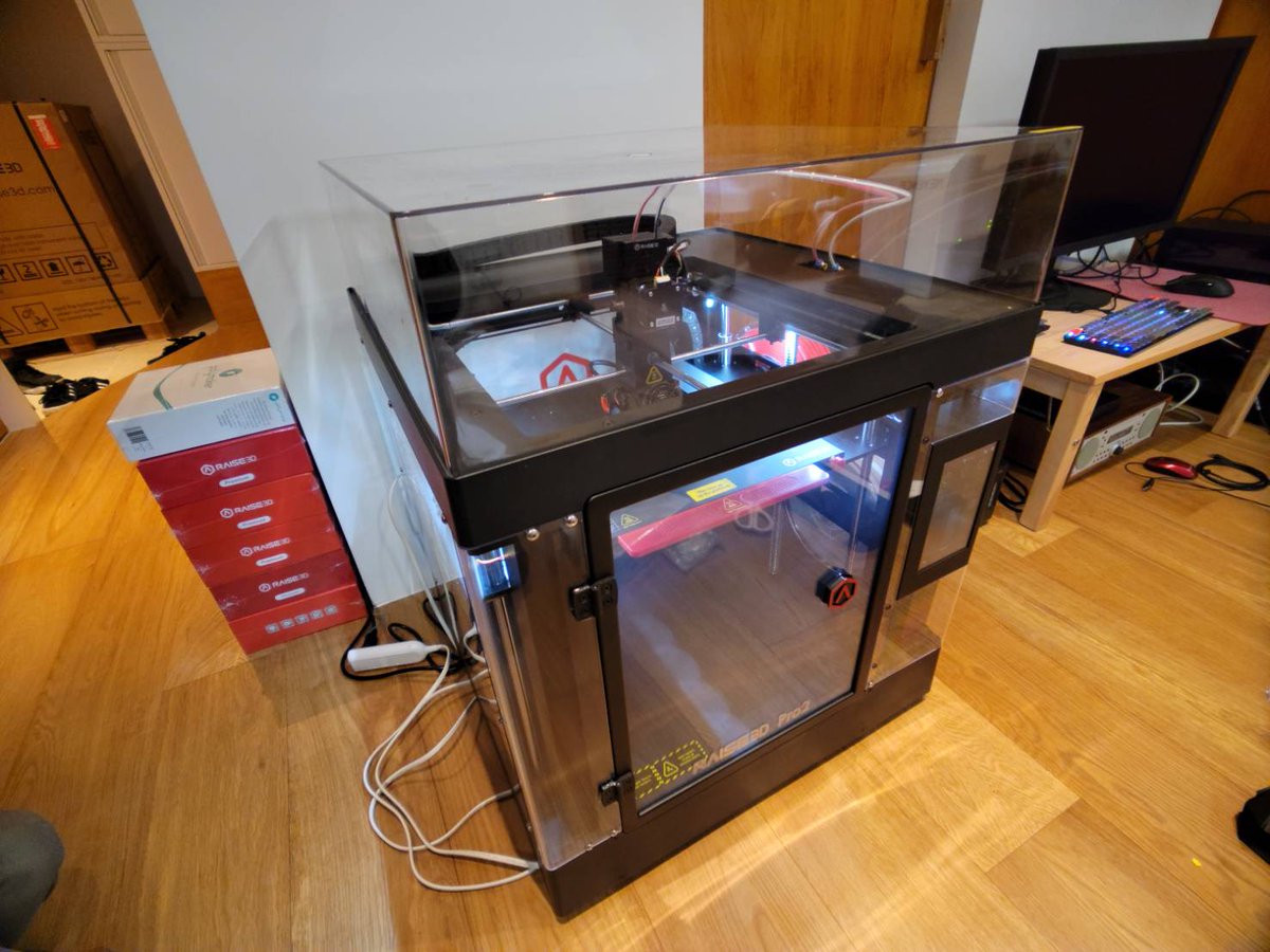 Jsiron2029's tweet photo. Lantac_Dragon_5.56 を印刷(積層ピッチ0.1mm)。
初めてraise3dのpro2使ったけど、やっぱキレイな造形。
#raise3d #3Dプリンター #マズルブレーキ https://t.co/qLwQKmX5e3