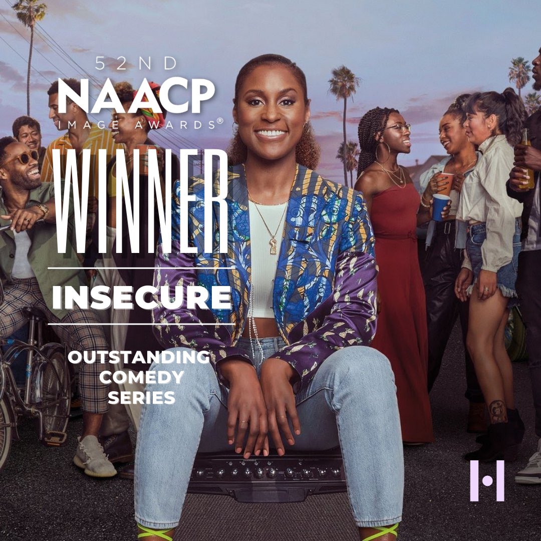 HOORAEMedia's tweet photo. Congrats to the @insecurehbo cast &amp; crew for their @naacpimageaward ‘Outstanding Comedy Series’ win! 🏆 https://t.co/0xWaWG24wg
