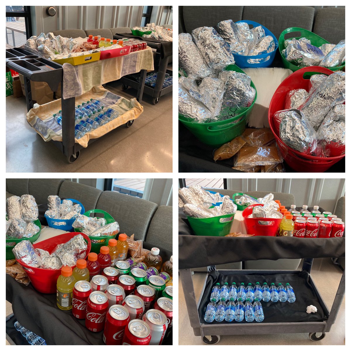 EastmarkHighPTO's tweet photo. It’s with your support from donations and attending spirit night fundraisers that allows the EHS PTO to spoil our Eastmark Teachers and staff. 100 breakfast burrritos and a drink cart this Friday morning. Thanks for your continued appreciation for our school! @eastmarkhs https://t.co/QmCn9plZcl