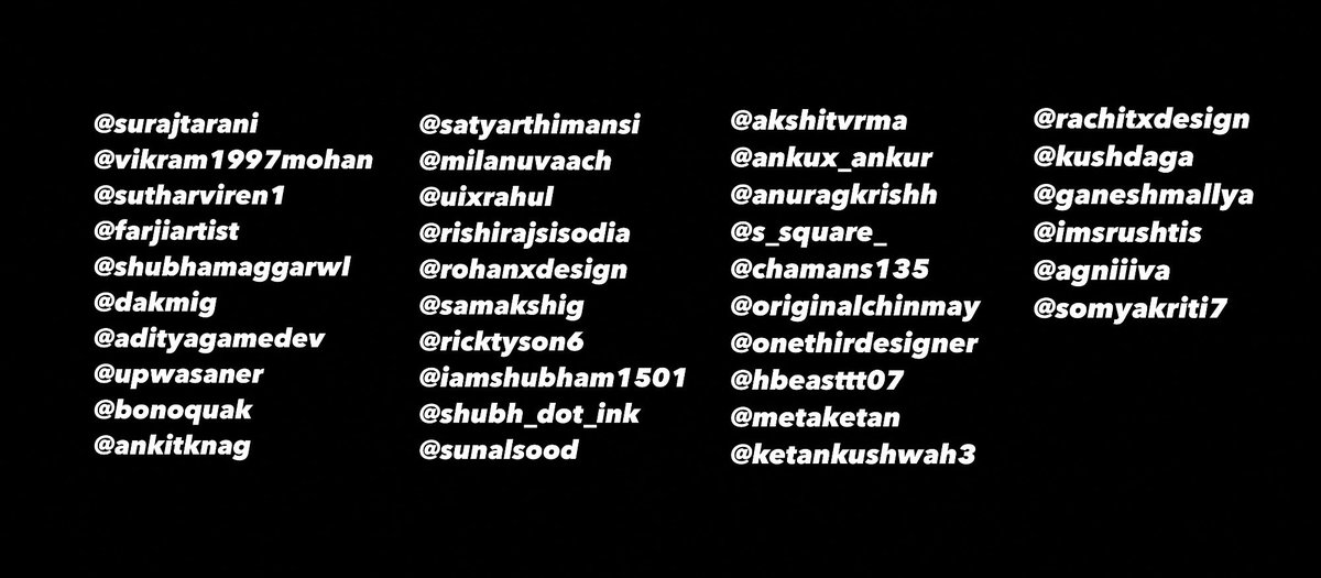 10kdesigners's tweet photo. Hereโs the winners of the #figmagang tee giveaway!
We liked the tee so much that we decided to give away 36 of them โก๏ธ
DM ๐ฅณ๐ค https://t.co/p9vREQAxCT