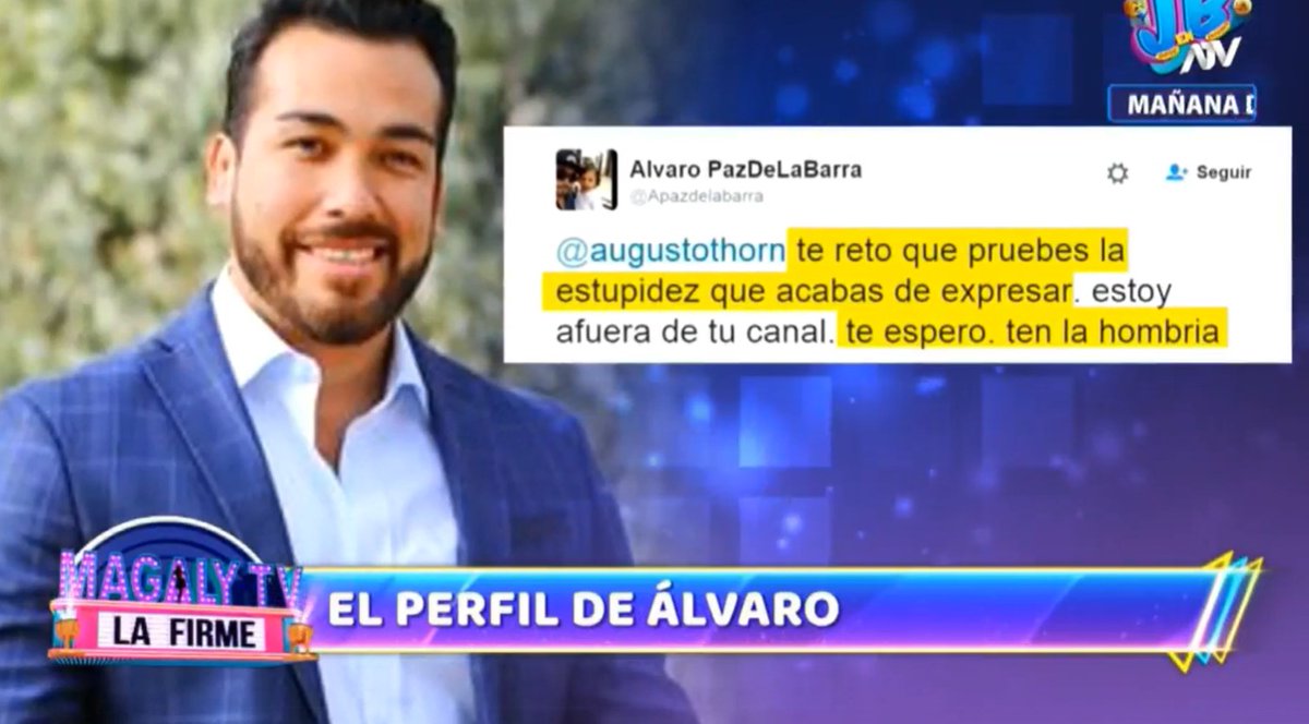MagalyTvLaFirme's tweet photo. #MagalyTvLaFirme | El perfil de #ÁlvaroPazdelaBarra 

Míranos #EnVivo por @atvpe  https://t.co/XYrmy3TTRV https://t.co/4b6uPmkihA