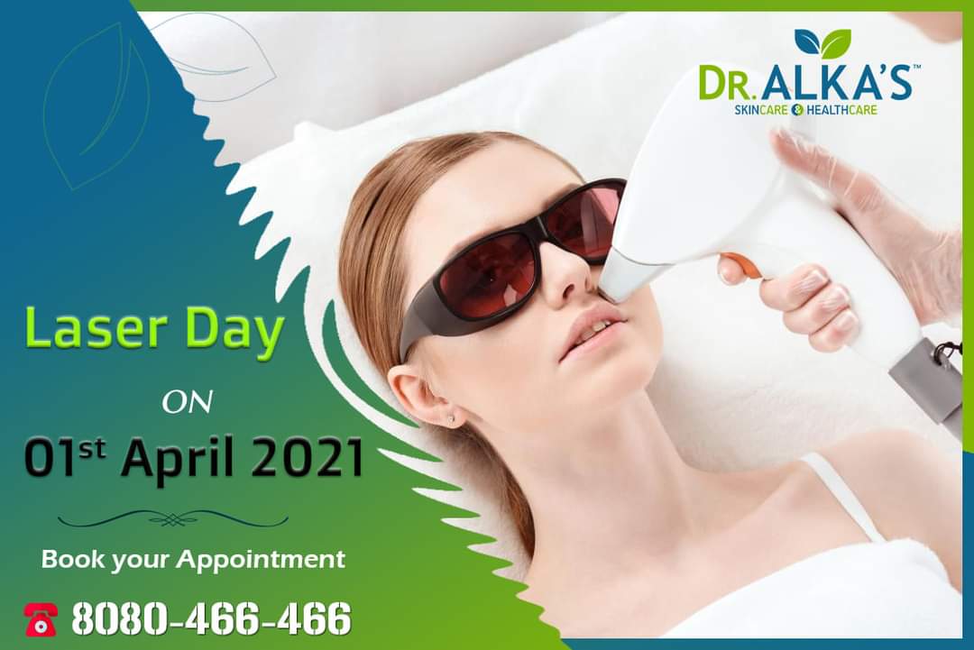 alka_skincare's tweet photo. Laser Day is on 1st April, you can book your appointment - 8080466466

#dralka #dermatology #skincare #dermatologist #aesthetics  #antiaging #skincareroutine #dermatologia ##healthyskincare #healthyskin #laserday #laserhairreduction #lhr https://t.co/D7CGCDVZtd